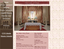 Tablet Screenshot of ourladyofhope.us